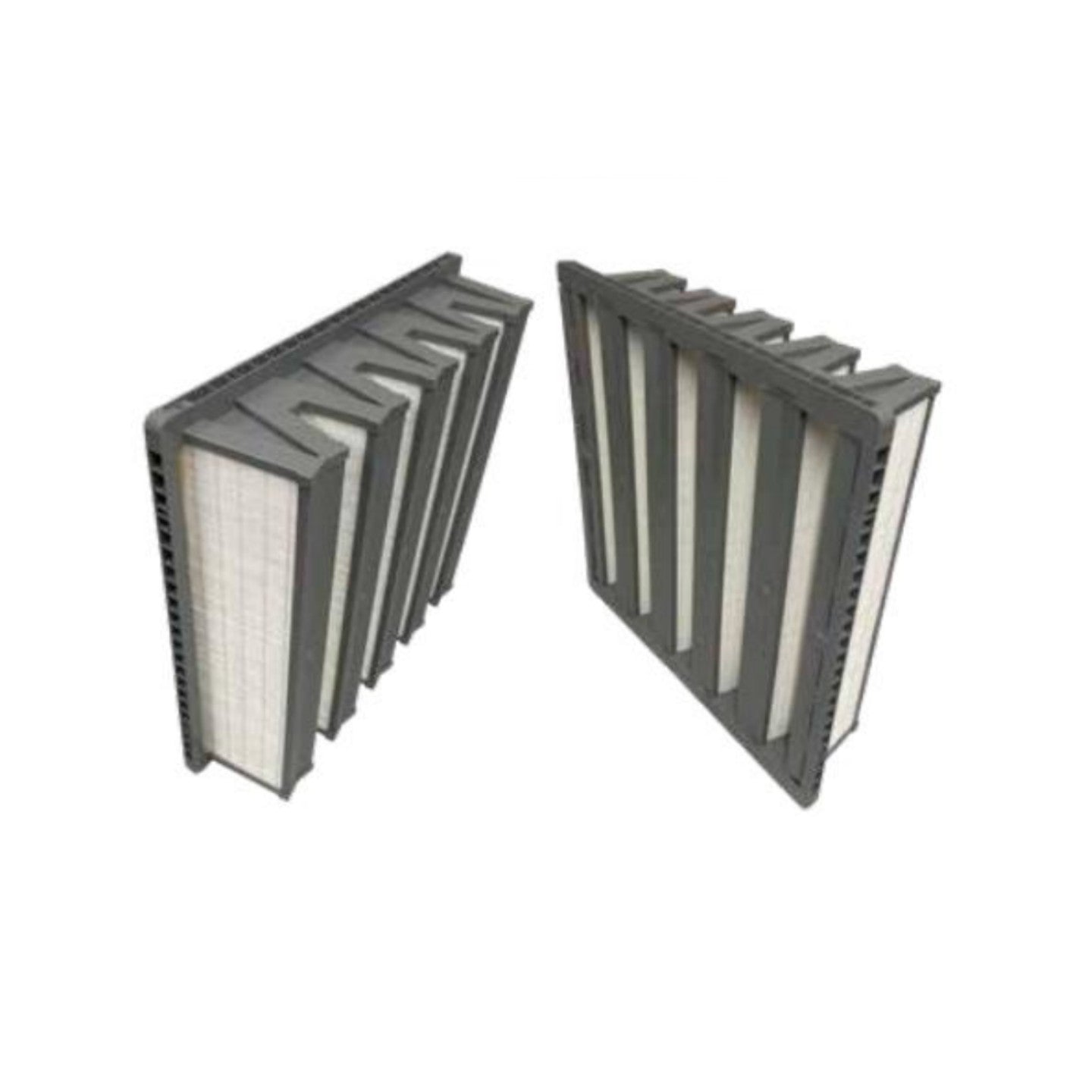 24x24x6 MERV 14 V-bank 6-inch filter with header – DAMN Filters