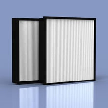Load image into Gallery viewer, 24x24x4 Mini Pleat Filter MERV 14 Plastic 3 Pack
