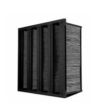 Load image into Gallery viewer, 24x24x12 V Bank Microgranulate Carbon Filter with Plastic Frame Merv 15
