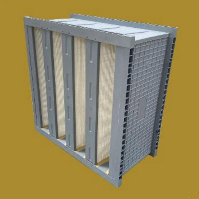 HIGH EFFICIENCY FILTER 4 BANK 12 x 24 x 12 MERV 14 DOUBLE HEADER