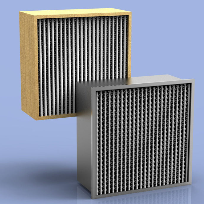 HEPA Filter 24 x 18 x 12 1500 CFM 99.99% Galvanized (2 Count)
